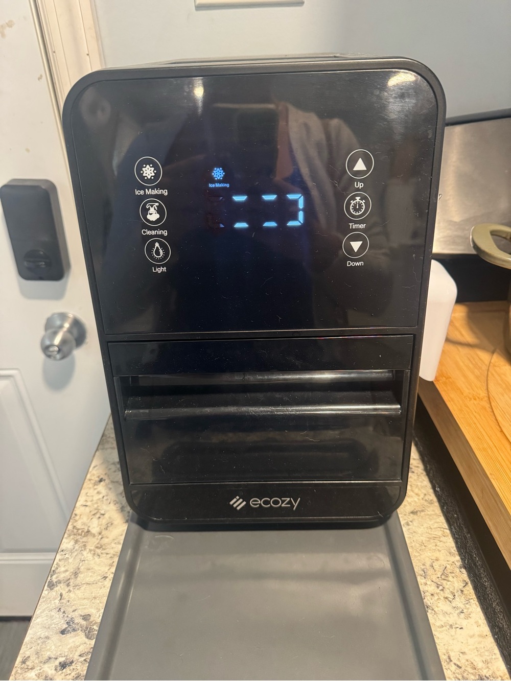 Black Countertop Ice Maker - Portable Ice Machine